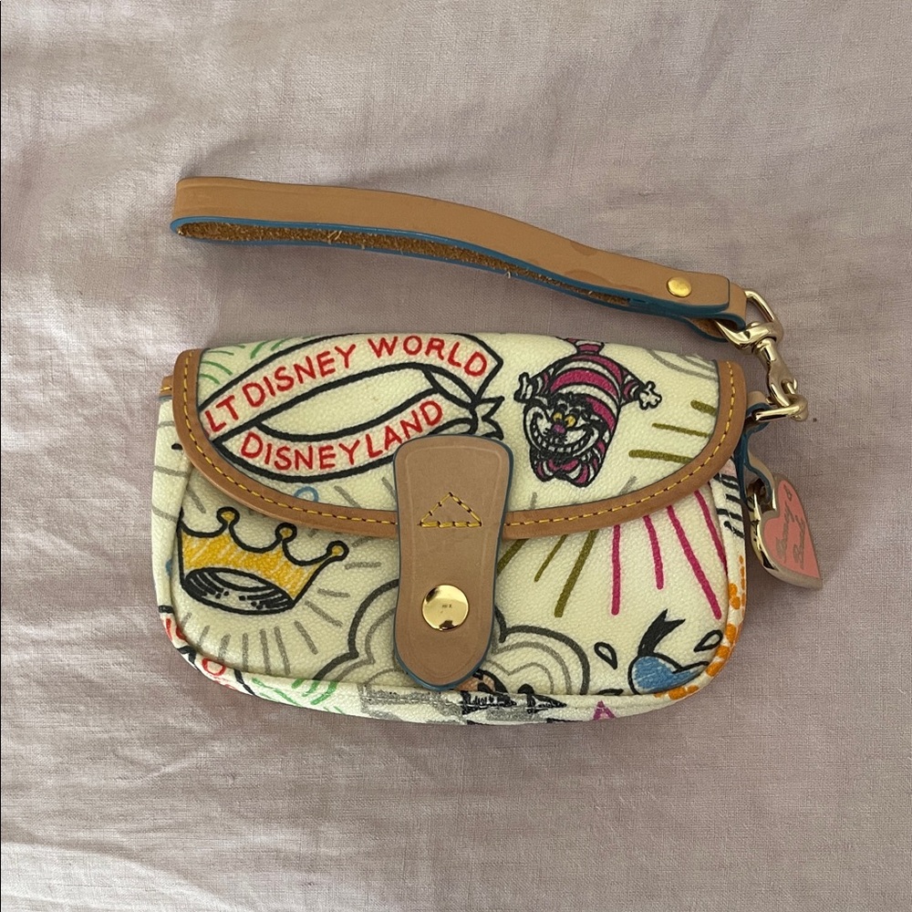 Disney Parks Dooney and Bourke Sketch Wallet Wristlet Disneyland Disney World